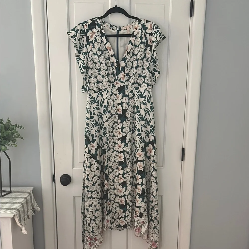 Rebecca Taylor Floral V-Neck Dress - Picture 1 of 6